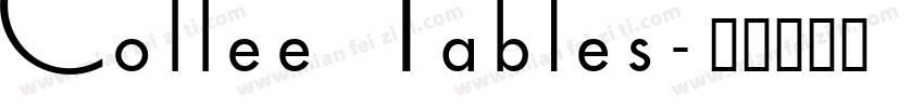 Coffee Tables字体转换